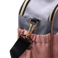 Baby Diaper Bags with Changing Station, Waterproof Large Capacity Diaper Bag with Crib