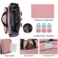 Baby Diaper Bags with Changing Station, Waterproof Large Capacity Diaper Bag with Crib