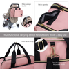 Baby Diaper Bags with Changing Station, Waterproof Large Capacity Diaper Bag with Crib