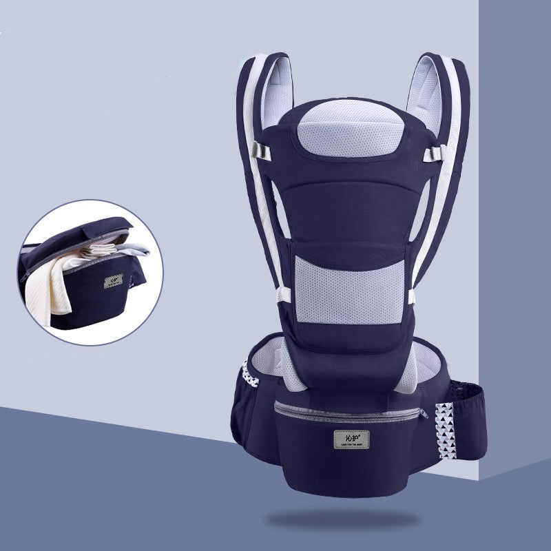 4 Positions Convertible Baby Carrier with Hip Seat, Adjustable Babywearing, Kangaroo Baby Carrier for Newborn and toddler