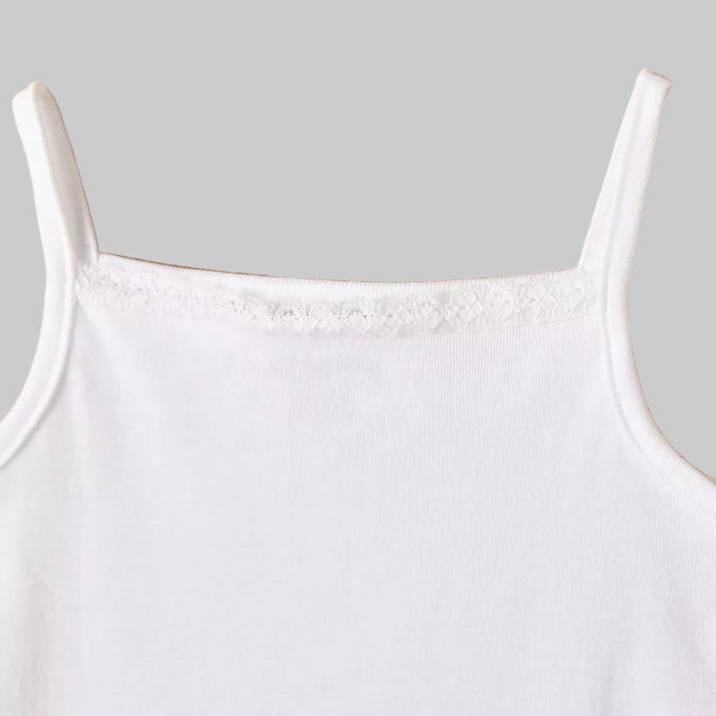 one singlet basic cut for girl white color