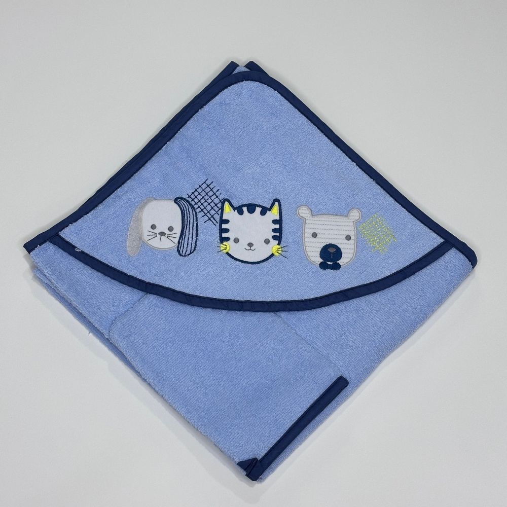 Cotton animal baby towel hooded 90*90cm with gloves