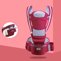 4 Positions Convertible Baby Carrier with Hip Seat, Adjustable Babywearing, Kangaroo Baby Carrier for Newborn and toddler