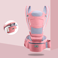 4 Positions Convertible Baby Carrier with Hip Seat, Adjustable Babywearing, Kangaroo Baby Carrier for Newborn and toddler
