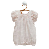 summer romper for baby girl short sleeve cotton