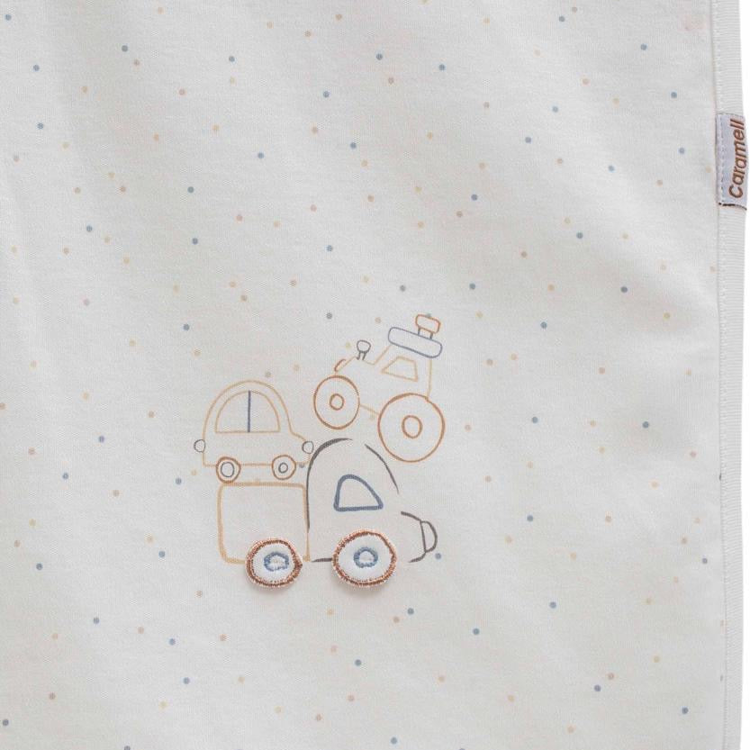 Newborn hospital set cotton 10 peices light blue color with track design height 56-62cm