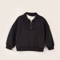 Three threats fleece sweatshirt color with zipper and elastic waist