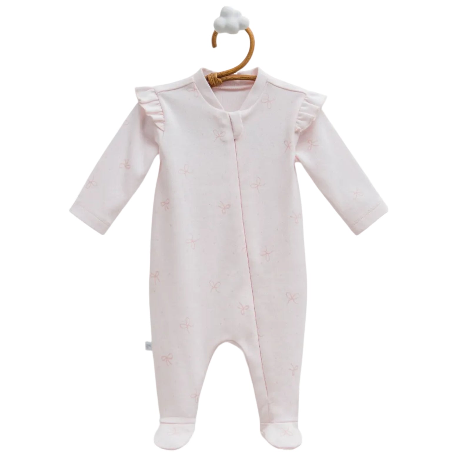 baby girl romper overall with zipper and shoulder design