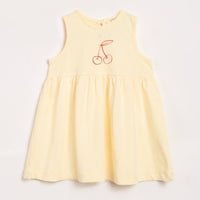 Sleeveless cherry summer dress for girl