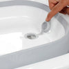 foldable baby bath tub rubber set of 5 pieces grey