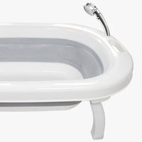 foldable baby bath tub rubber set of 5 pieces grey