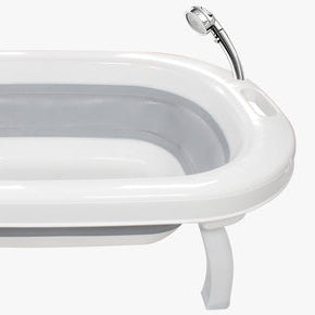 foldable baby bath tub rubber set of 5 pieces grey