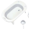 foldable baby bath tub rubber set of 5 pieces grey