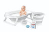 foldable baby bath tub rubber set of 5 pieces grey