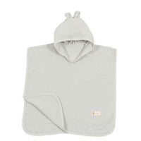 muslin bathing poncho for baby hooded