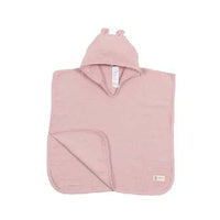 muslin bathing poncho for baby hooded