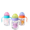 baby bottle with handle and silicone mouth