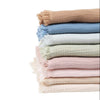 tasseled muslin soft blanket 90*90cm