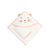 cat hooded baby towel with gloves 75x75cm