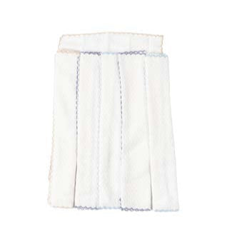 pack of 6 pieces white washcloths for baby boy