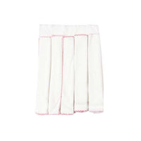 pack of 6 pieces white washcloths for baby girl
