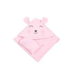 cute girl hooded baby towel with gloves 75x75cm