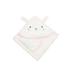 soft hooded baby girl rabbit with ears towel  with gloves 75x75cm