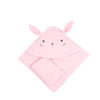 soft hooded baby girl rabbit with ears towel  with gloves 75x75cm
