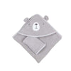 teddy bear hooded baby towel with gloves 75x75cm