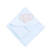 hooded baby boy towel elephant with gloves 75x75cm