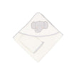 hooded baby boy towel elephant with gloves 75x75cm