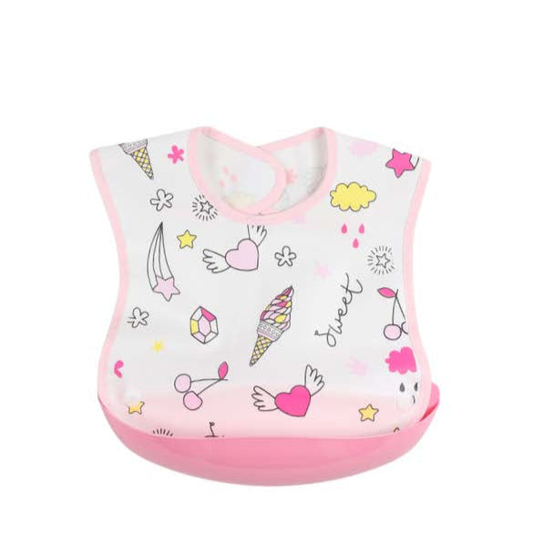 non-staining bib with chamber summer vibes