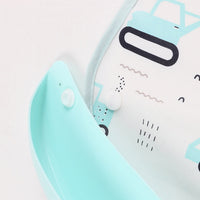 non-staining bib with chamber cute car