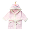 woven mini bathrobe  unicorn for baby girl