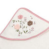 bathrobe set of 4 pieces flower for baby girl