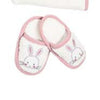 bathrobe set of 4 pieces rabbit for baby