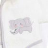 bathrobe set of 4 pieces elephant for baby boy