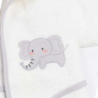 bathrobe set of 4 pieces elephant for baby boy
