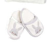 bathrobe set of 4 pieces grey rabbit  for baby boy