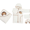 bathrobe set of 4 pieces lion for baby boy lion
