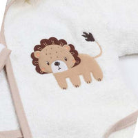 bathrobe set of 4 pieces lion for baby boy lion