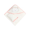 cute cat hooded baby towel with gloves 75x75cm