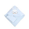 rabbit  hooded baby towel with gloves 75x75cm