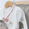organic cotton 3 pieces set for girl newborn