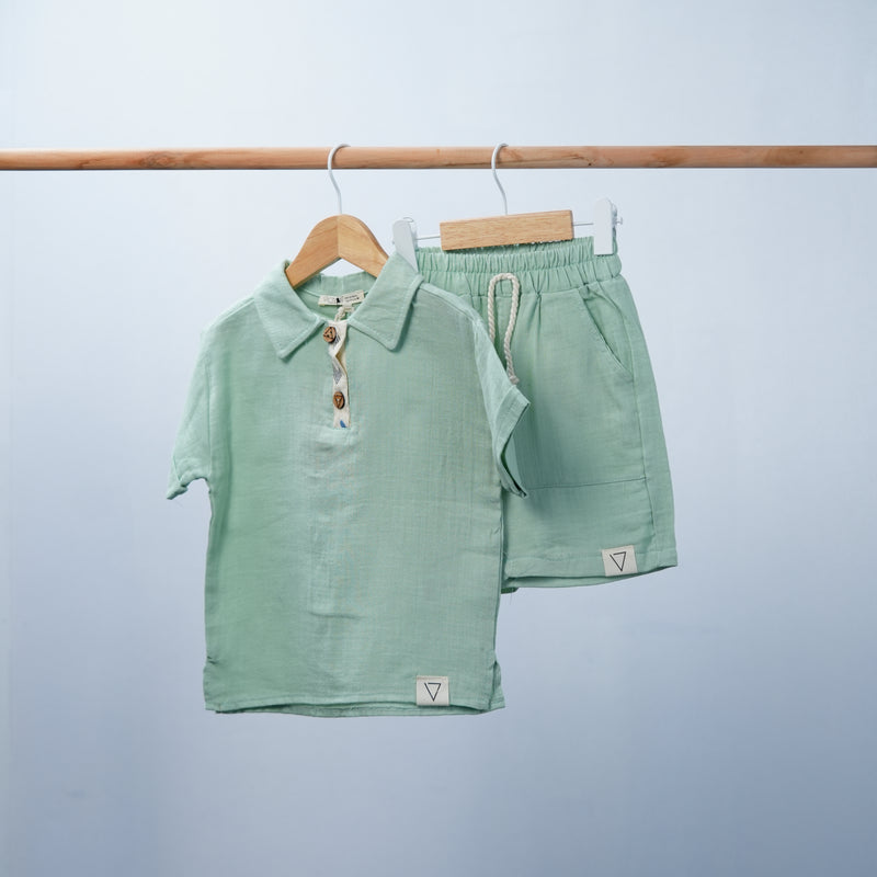casual muslin set for boy