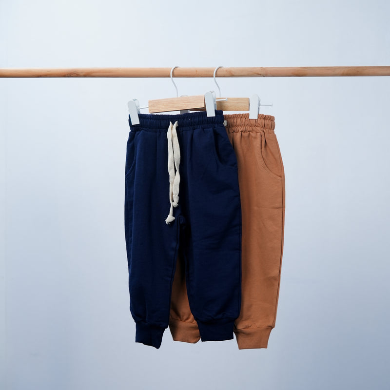 long joggers with elasticated  waist