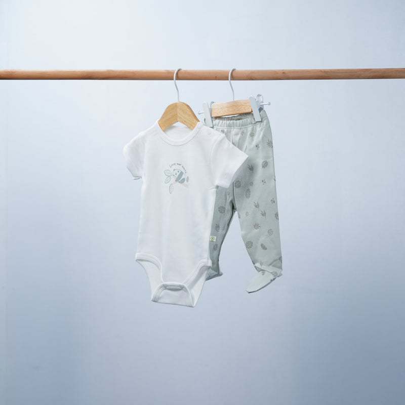 set of 4 pieces organic cotton Panda style