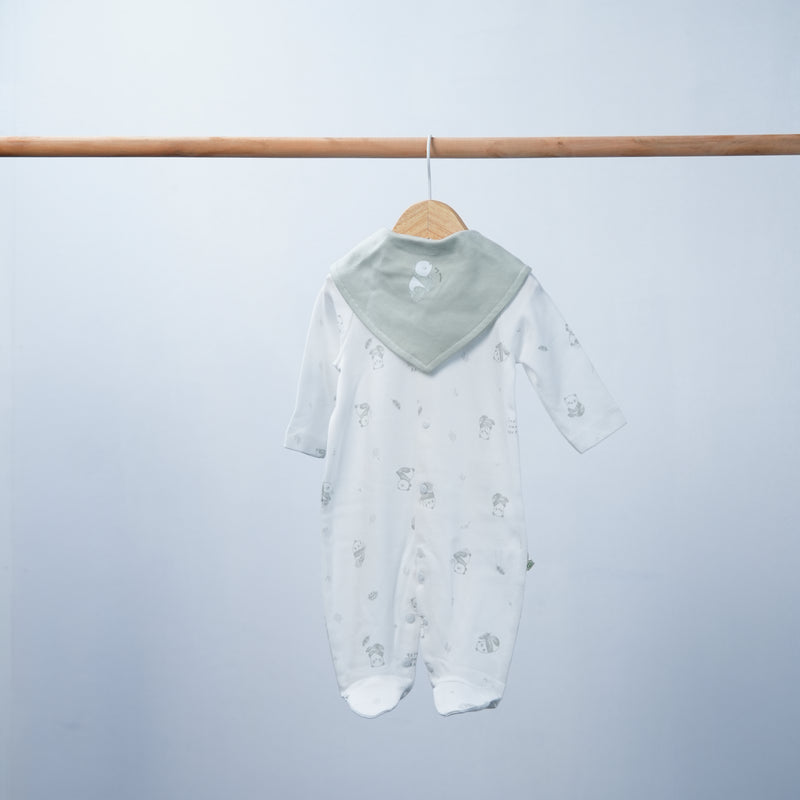 set of 4 pieces organic cotton Panda style