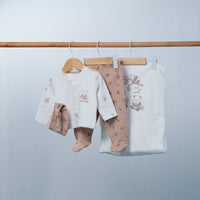 set of 4pcs new born cotton beige panda