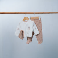 set of 4pcs new born cotton beige panda
